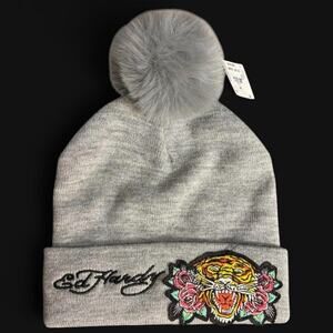 Ed hardy nwt gray beanie